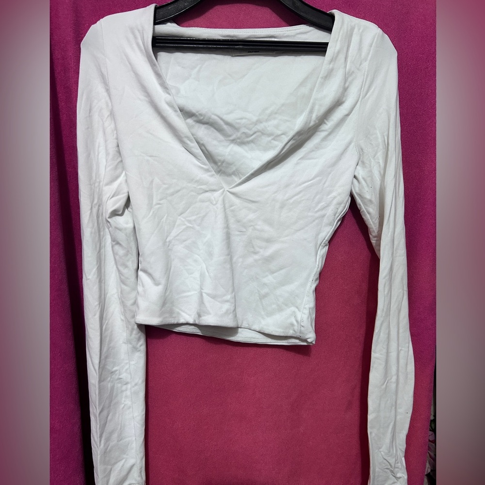 Babaton White Contour long sleeve